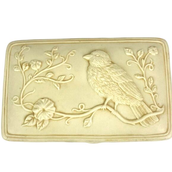 Bisque Music Trinket Jewelry Box 2003 Sparrows Club Hour of Power Scripture - Picture 1 of 12